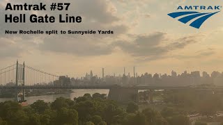Amtrak #57 ride along the Hell Gate Line. 07/28/2024