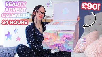 I Only Used Beauty Products From An ADVENT CALENDAR For 24 HOURS... *GLOSSYBOX UNBOXING*