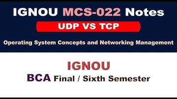 [UDP Protocol in Computer Networks] MCS-022 Study Material [MCS-022 Notes] MCS-022 Syllabus