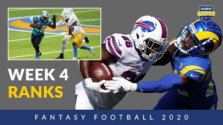 Week 4 Fantasy Football Rankings - Fantasy Football 2020