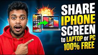 How to Share iPhone Screen to PC or Laptop (100% FREE)