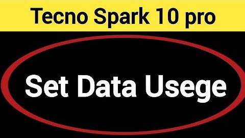 How to set data usege, Tecno Spark 10 pro data limit Kaise lagaen