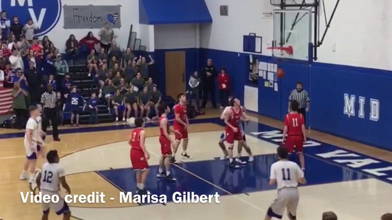 HS BASKETBALL: Mid Valley’s Shane Rosencrans with game winner vs. North Pocono newspaper mockup