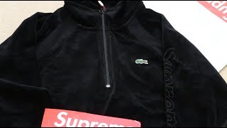 supreme lacoste velour