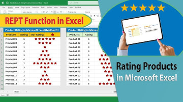 Two Essential Methods to Rating Products Use REPT Function in Excel | Star ⭐ ⭐ ⭐ ⭐