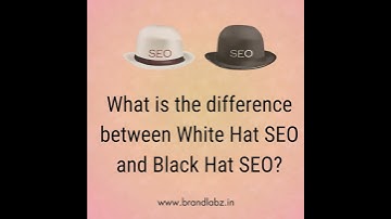 👉What is the difference between White Hat SEO and Black Hat SEO?