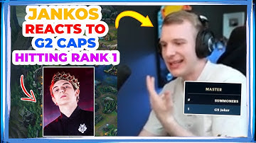 Jankos Reacts to G2 CAPS Hitting RANK 1 in SoloQ 👀
