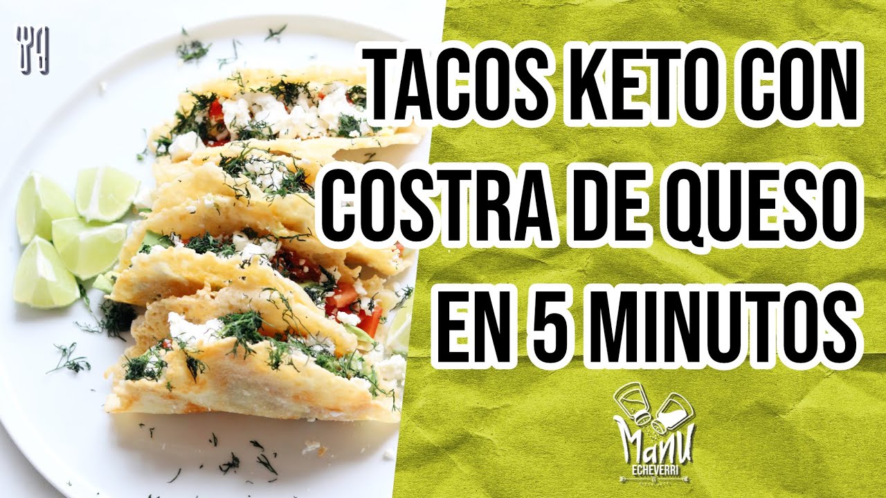 🌮 TACOS KETO EN COSTRA QUESO CROCANTE KETO CHEESE SHELL TACOS MANU ECHEVERRI YouTube