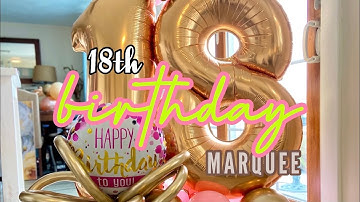 Making a marquee balloon arrangement!