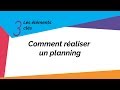 Comment raliser un planning  les bases du management de projet