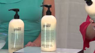 philosophy super-size living grace olive oil scrub 32 oz. with Mary Beth Roe