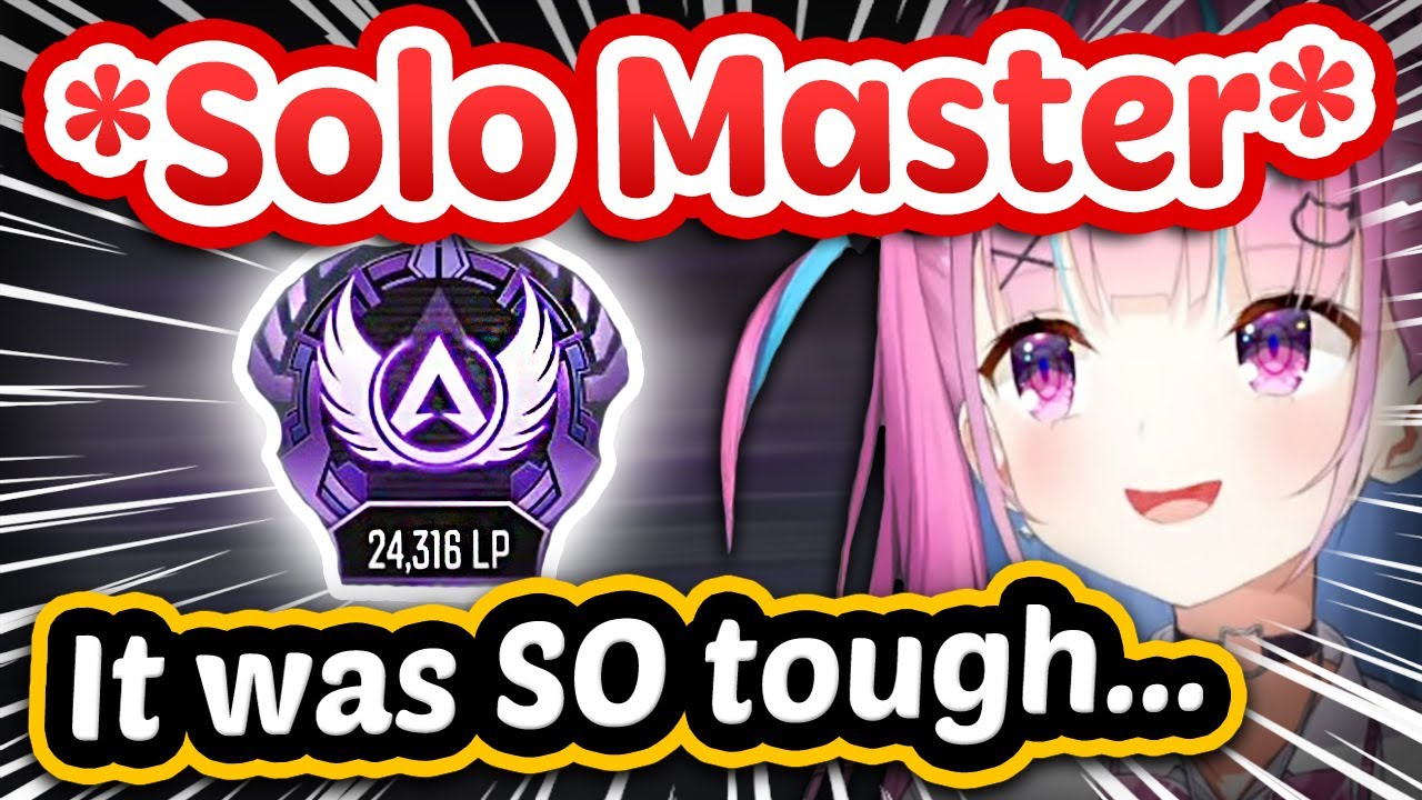 Aqua Reaches MASTER In Apex, Final Speech - Solo Master Challenge 2023 【ENG Sub Hololive】