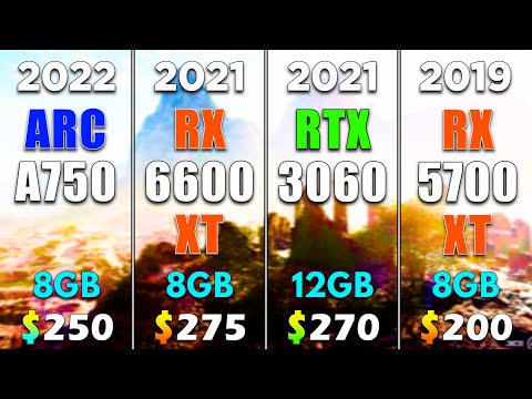 ARC A750 vs RX 6600 XT vs RTX 3060 vs RX 5700 XT | PC Gameplay Benchmark Tested