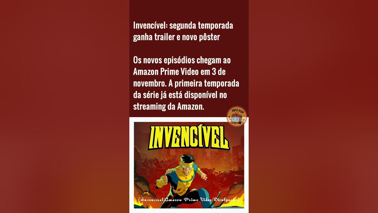 Invencível': Depois da estreia, 2ª temporada da animação ganha novo cartaz  INCRÍVEL; Confira! - CinePOP