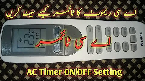 How to set On/Off timer of Gree inverter AC