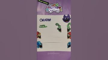Smiling Critters Poppy Playtime Chapter 3 Paper Game Art ANIMATION #shorts #smilingcritters #catnap