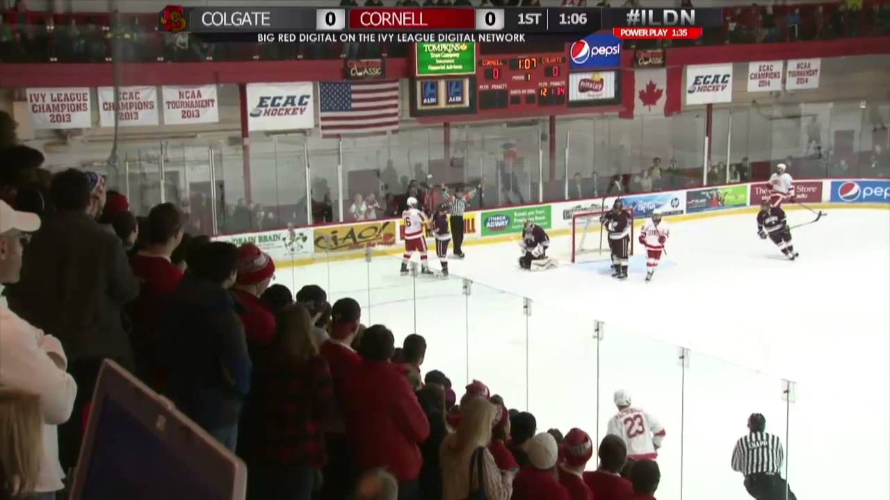 Highlights: Cornell Men's Ice Hockey vs. Colgate - 1/31/15 - YouTube