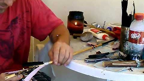 Primitive work arrows and bows part 3 (fletching)