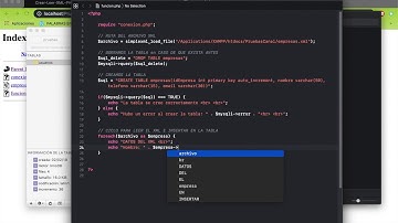 Crear tablas en MySQL e insertar datos de XML en PHP