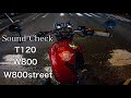 [比較用] Bonneville T120 / W800 Street / W800 [排気音]