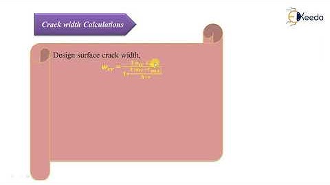 Crack Width Calculation - Theory of Reinforced Concrete Structures