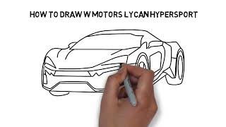 How to draw W Motors Lycan Hypersport | #drawing #howtodraw @fun2fantastic