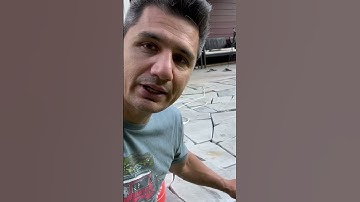 DON’T do this! Cutting #flagstone with a skill saw and $20 blade won’t end well  #stonecutting