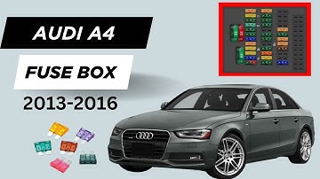 Audi A4 (2013-2016) Fuse Box Locations & Diagram