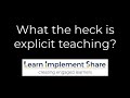 Explicit Teaching: What is it? - James Kiely &amp; Richard Andrew have-a-chat