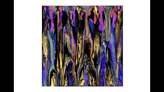 A Truly Sweet Little Swipe With Enamel As A Catalyst Fluid Acrylic Pouring Art #7132 -5.15.20