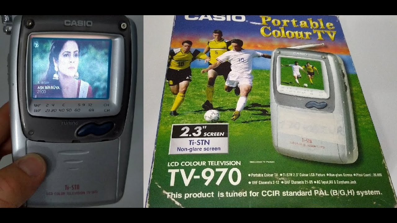 Antiga Mini Tv Portátil Analógica Casio Model Tv-777 Ok