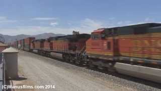 BNSF #4820 Leads A Stack Train Through Tehachapi, CA