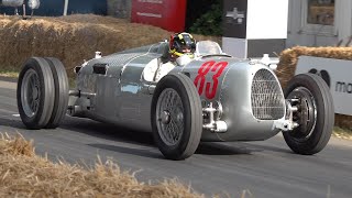 1936 Auto Union 'Audi' Type C V16 Engine  Brutal SOUNDS @ Goodwood Festival of Speed!