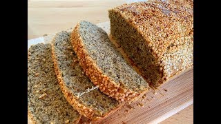 افضل واطيب خبز توست كيتو بدون جبن واسباغول  Best Soda Keto Bread مرضى السكري،حساسية القمح(الغلوتين)