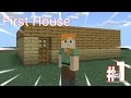 FIRST HOUSE IN MINECRAFT