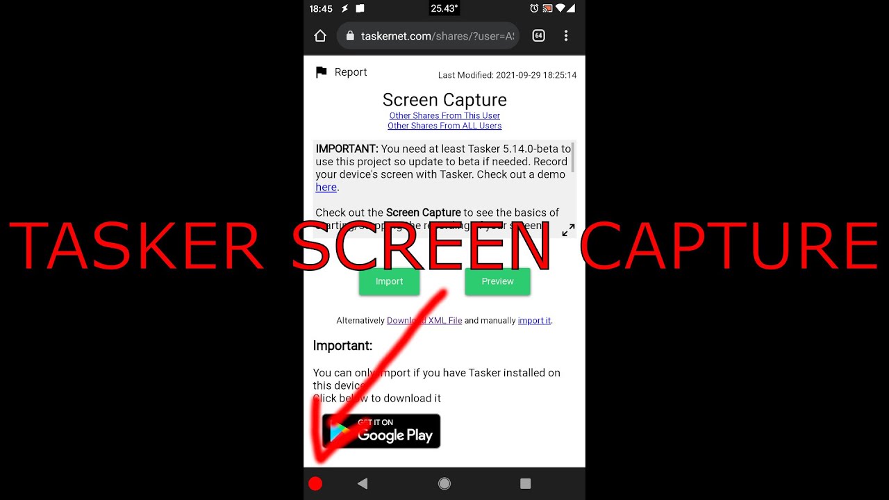 Tasker - Screen Recording and Interactive Status/Navigation Bar Scenes -  YouTube