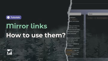 How to use Mirror Links in Lore? Amsel Suite - Worldbuilding & Storytelling