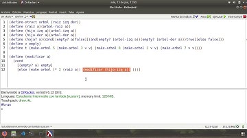 22. Modificar valores arbol - DrRacket