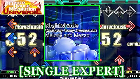 【DDR UNIVERSE1】 Nightshade (Diskowarp Easily Amused Mix) [SINGLE EXPERT] 譜面確認+Clap