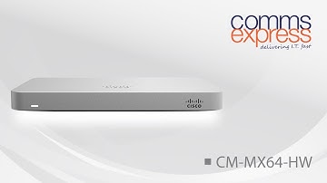 Cisco Meraki MX64-HW Cloud Managed Security Appliances