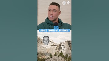 Aaron Judge gives his Yankees Mt. Rushmore 👀