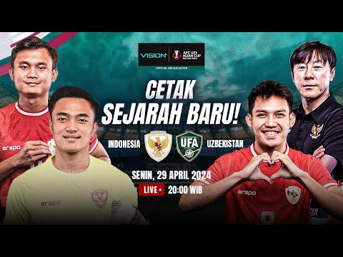 Dukung Garuda Muda di babak semifinal Piala Asia U-23 2024 | Indonesia VS Uzbekistan