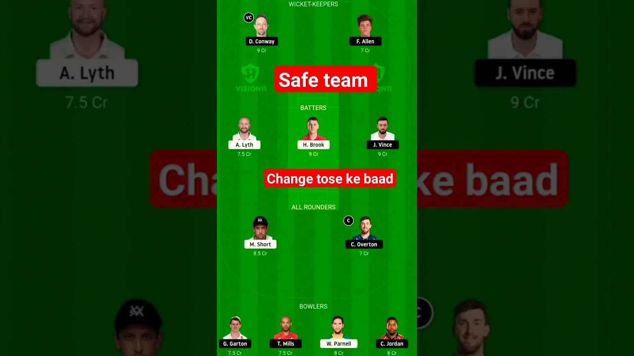SOB vs NOS Dream11 Team | SOB vs NOS Dream11 The Hundred | SOB vs NOS Dream11 Today Match Prediction