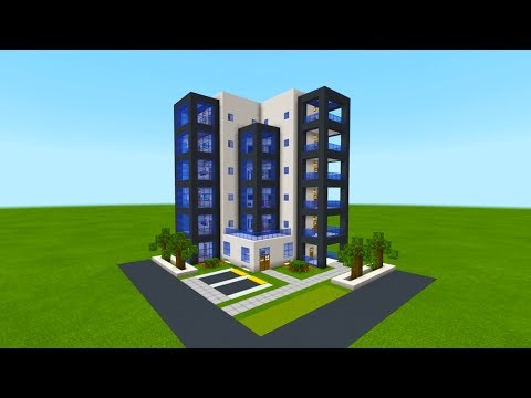 Minecraft Tutorial: How To Make A Modern Hotel &quot;2019 City Tutorial&quot;