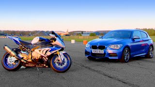 BMW M135i vs BMW HP4 - Fifth Gear