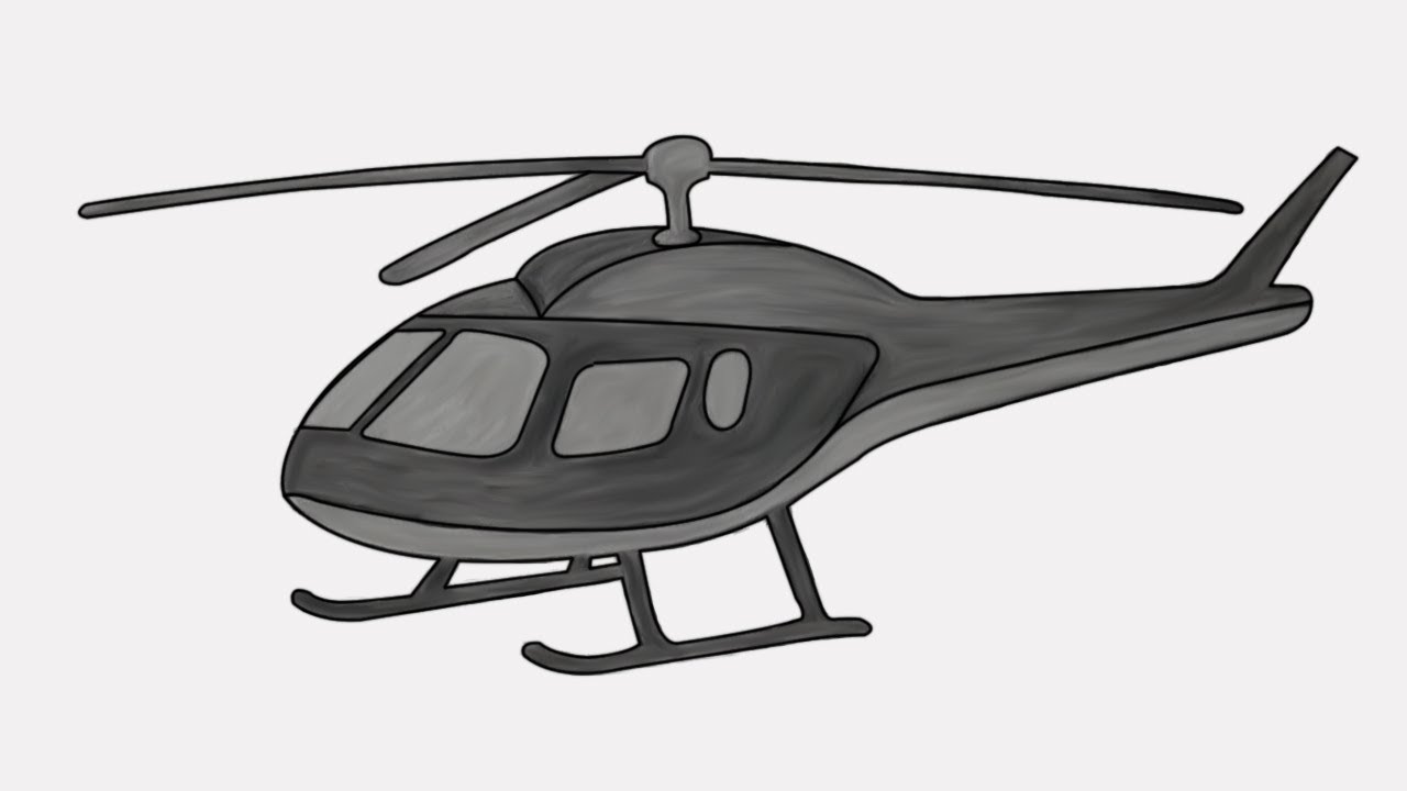 how to draw a helicopter | how to draw a helicopter step by step easy