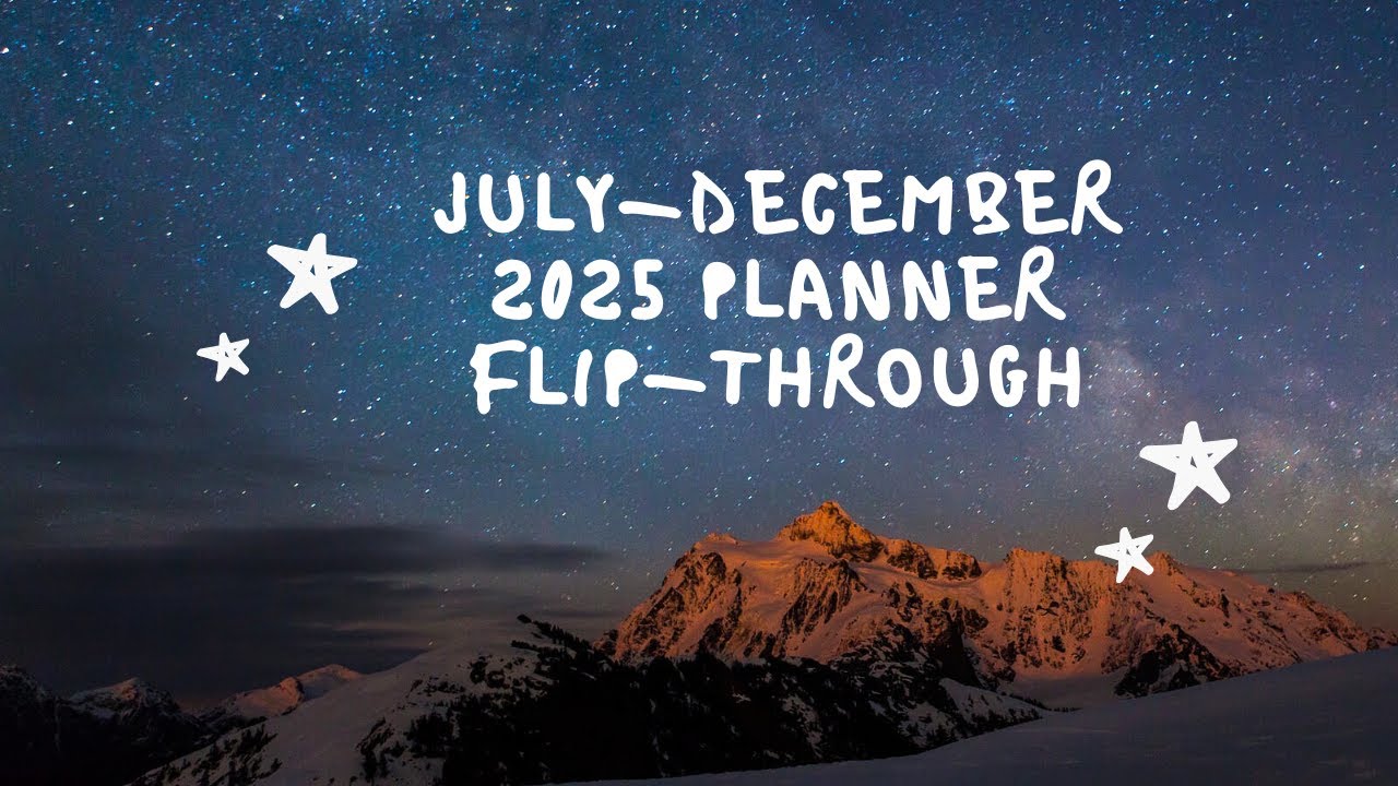 July-December 2025 Planner Flip Through