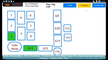 Tutorial Combine Bill Mesin Kasir POSNDROID XA10