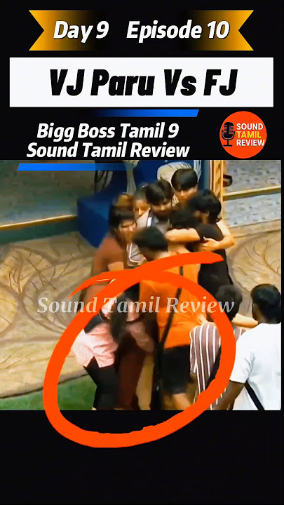 Kurumpadam for VJ Parvathy and FJ in Bigg Boss Season 9 Tamil