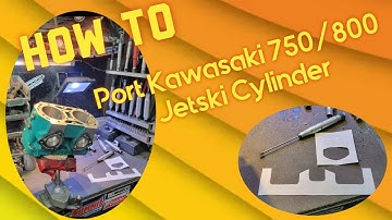 ADDING BRAP! How to Port a Kawasaki 750 / 800 jetski cylinder. Porting kawi small pin / big pin cyl